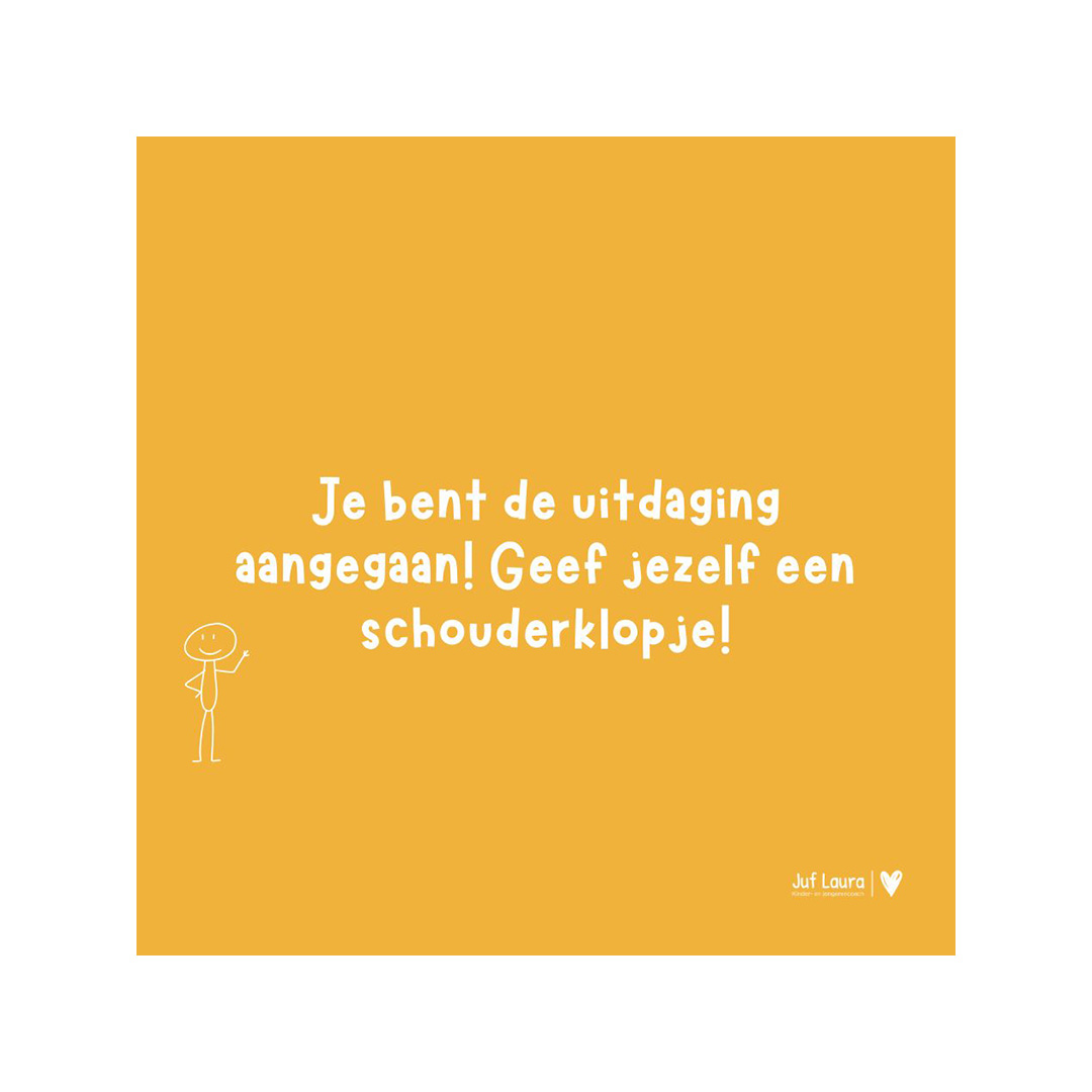 Complimentenkaarten 50 stuks - bewegend leren - download