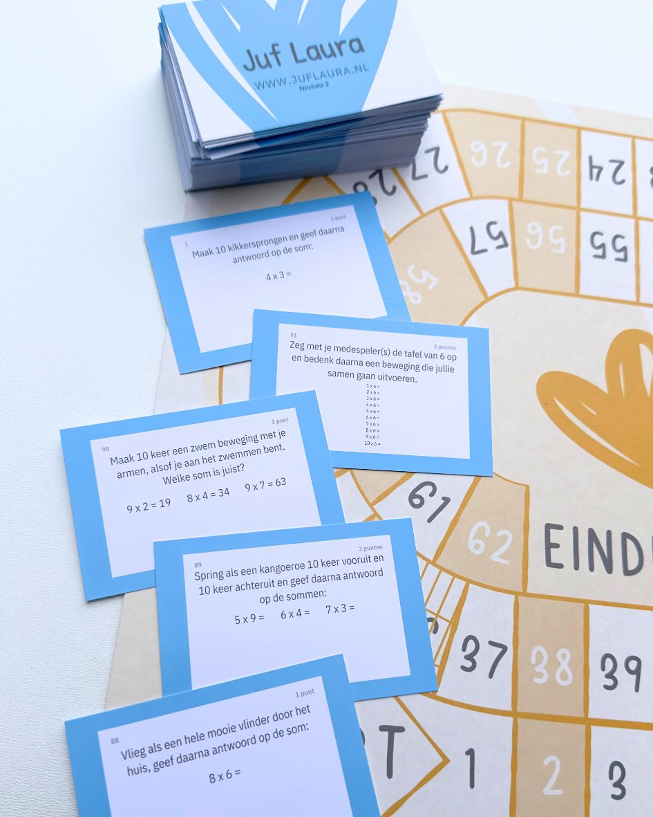 NIEUW! Samen rekenen, samen bewegen! - compleet pakket met 4 niveaus - Afbeelding 3
