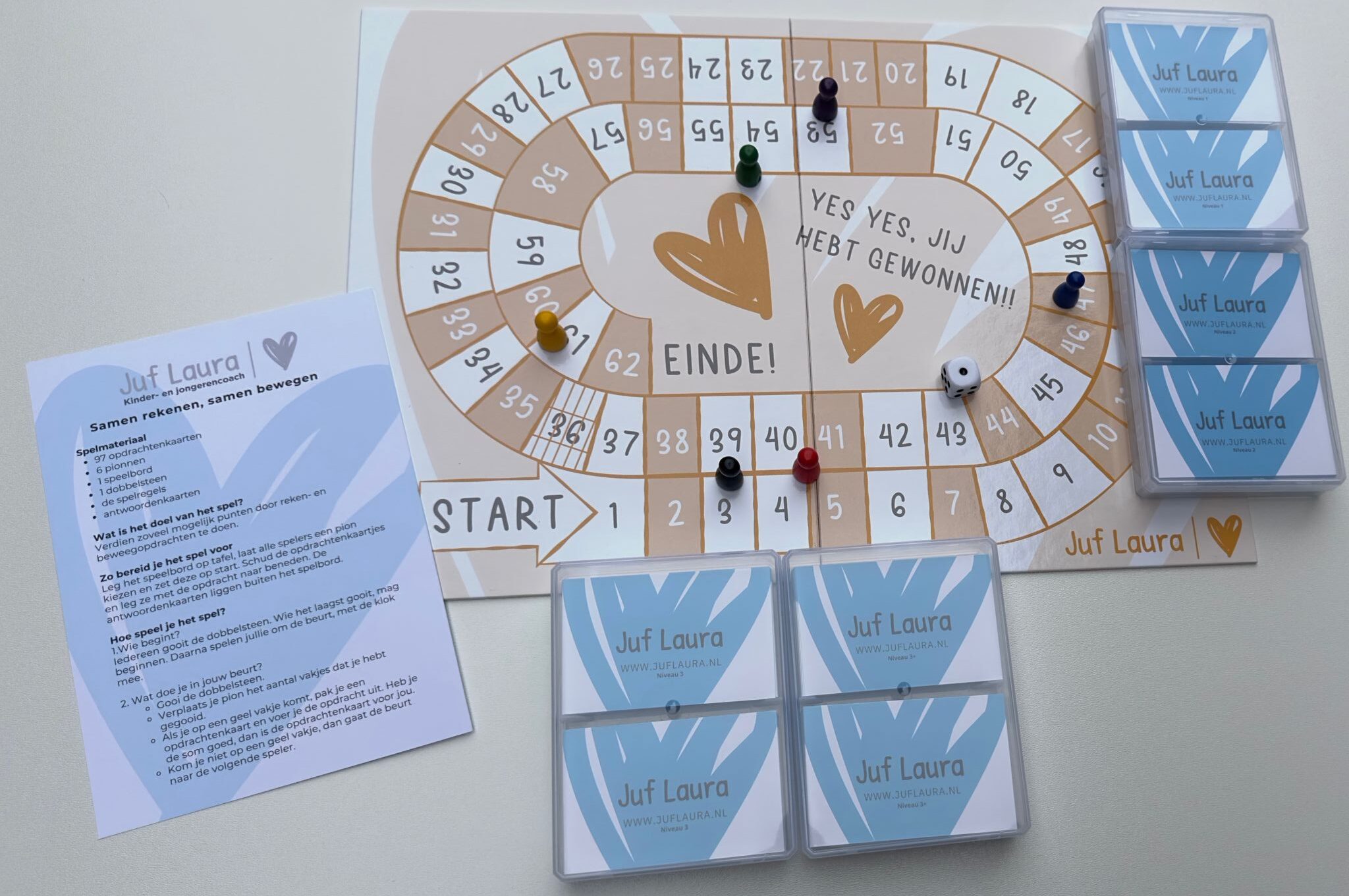 NIEUW! Samen rekenen, samen bewegen! - compleet pakket met 4 niveaus